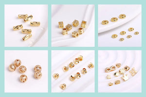 Ear Wire For Earrings Making Supplies DIY Accessories 18K Gold Plated Earwire Earring Hooks with Open Loop