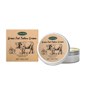 Beef Tallow Cream for Dry Damaged Skin Nourishing Body Balm Reduce Redness Anti Puffiness Firming Lifting Moisturizing Face Care