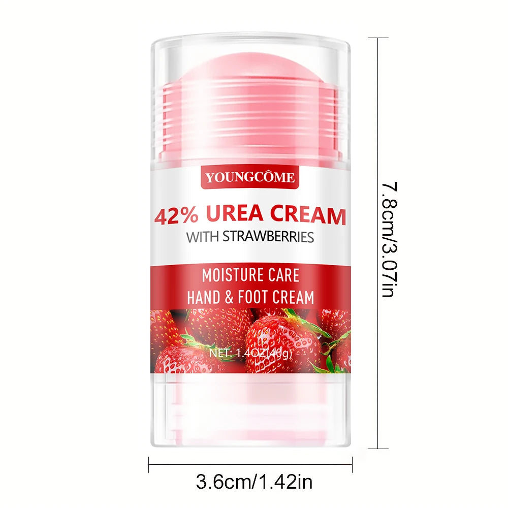 Urea Cream Strawberry Hand Feet Cream Prevent Dryness Cracking of Hands and Feet Deeply Hydrates Exfoliates Soothing Skin Care