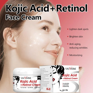 Kojic Acid Soap Kojic Acid Skin Care Set Face Cream Body Lotion Cleanser Skin Whitening Brightening Moisturizing  Anti Aging