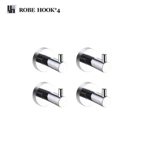 Bathroom Hardware 304 Stainless Steel Chrome Plated Towel Rack Toilet Paper Rack Soap Dish Rack Towel Bar Bathroom Accessories S