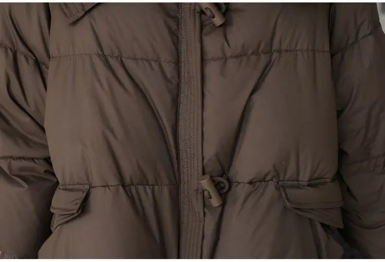 Women's Cotton Coat,Spliced Jacket,Korean Parkas,Female Clothing,Fur Collar,Winter,New