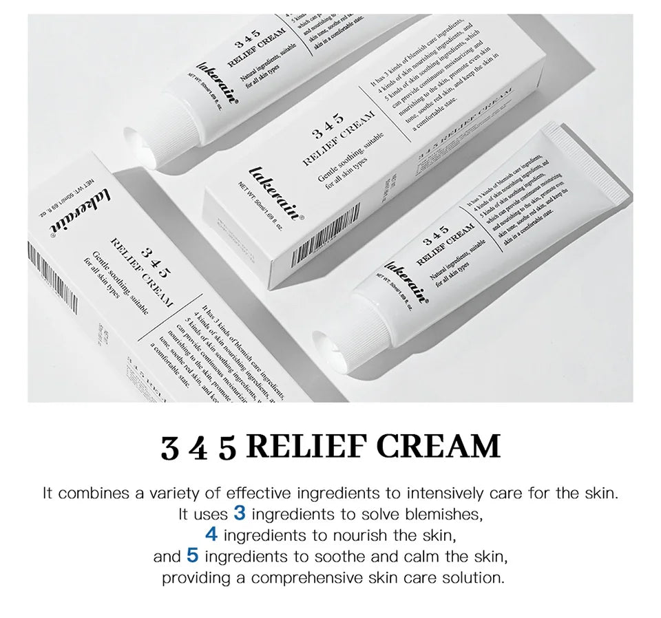345 Relief Cream Address Blemishes Nourish The Skin and Provide Soothing Care Resulting In A Well-Rounded Skincare Solution
