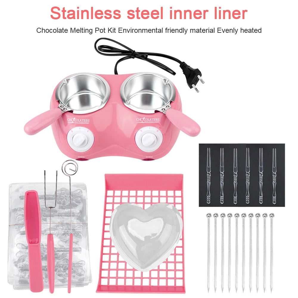 Kitchen Tool Heating Candy Wax Electric Chocolate Melting Pot with Mold DIY Scented Candle Soap Butter