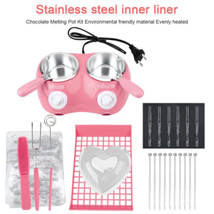 Kitchen Tool Heating Candy Wax Electric Chocolate Melting Pot with Mold DIY Scented Candle Soap Butter