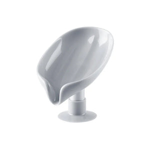 Suction Cup Soap dish For bathroom Shower Portable Leaf Soap Holder Plastic Sponge Tray For Kitchen Bathroom accessories