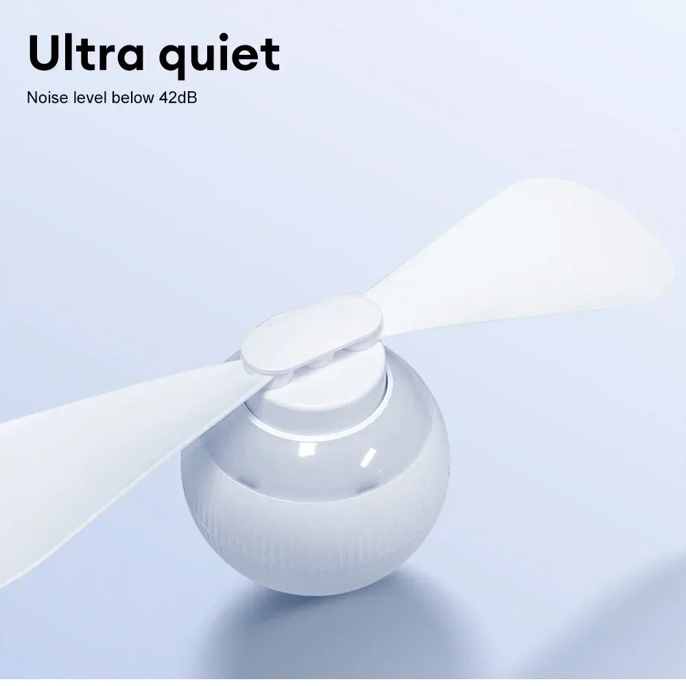 3 in 1 USB Rechargeable Ceiling Fans Light with Stars Projection Light for Outdoor Tent Camping Dormitory Room  Lamp