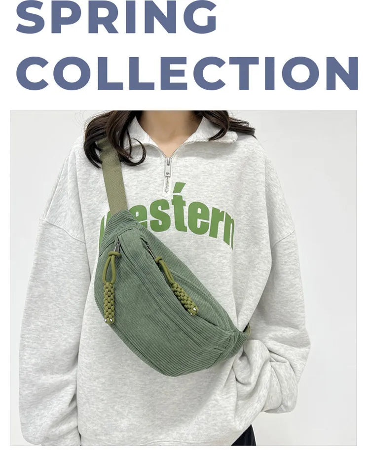 Large Waist Bags 2024 Belly Bag Woman Shoulder Crossbody Chest Bag Hip Sack Girl Fanny Packs for Women Belt Bum Pouch Banana