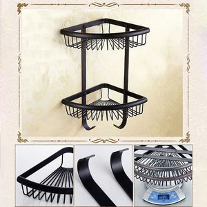 Black Bronze Bathroom Accessories Carving Bath Towel Shelves Toilet Brush Holder Soap Holder Toilet Paper Holder Bath Hardware