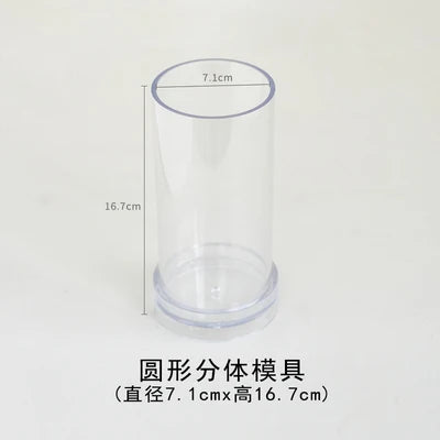 Round Square Acrylic Pull Through Soap Shapers Set, Mold Mould, Kaleidoscope Flower Plates for Rendering Soap Making Supplies Ki