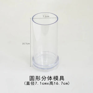 Round Square Acrylic Pull Through Soap Shapers Set, Mold Mould, Kaleidoscope Flower Plates for Rendering Soap Making Supplies Ki