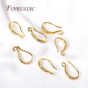 Ear Wire For Earrings Making Supplies DIY Accessories 18K Gold Plated Earwire Earring Hooks with Open Loop