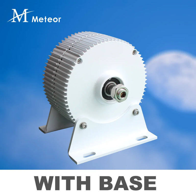 Meteor New Energy Generators Low Speed 2000W 12V 24V 48V AC Gearless PSPECIFICATIONSBrand Name: NoEnName_NullCertification: CECustomize: OptionalEfficiency: 75%Generator case: Aluminium alloyModel Number: M-2000WOrigin: Mainland ChinaPPermanent Magnet Generator
