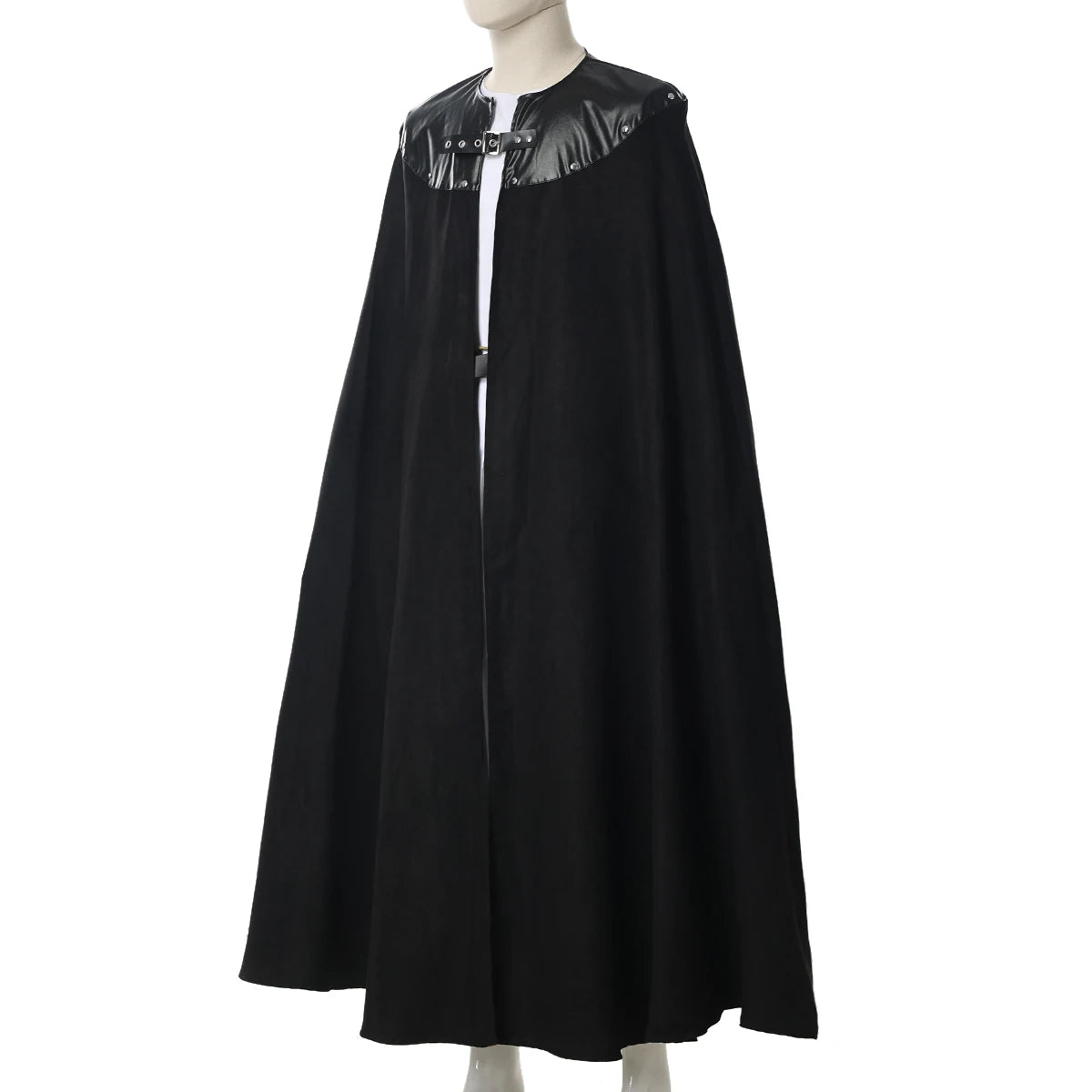Medieval Cloak Men Women Cape Vintage Gothic Black Cloak Medieval Kinights Viking Costume Halloween Cosplay Clothes
