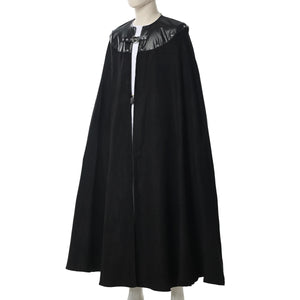 Medieval Cloak Men Women Cape Vintage Gothic Black Cloak Medieval Kinights Viking Costume Halloween Cosplay Clothes