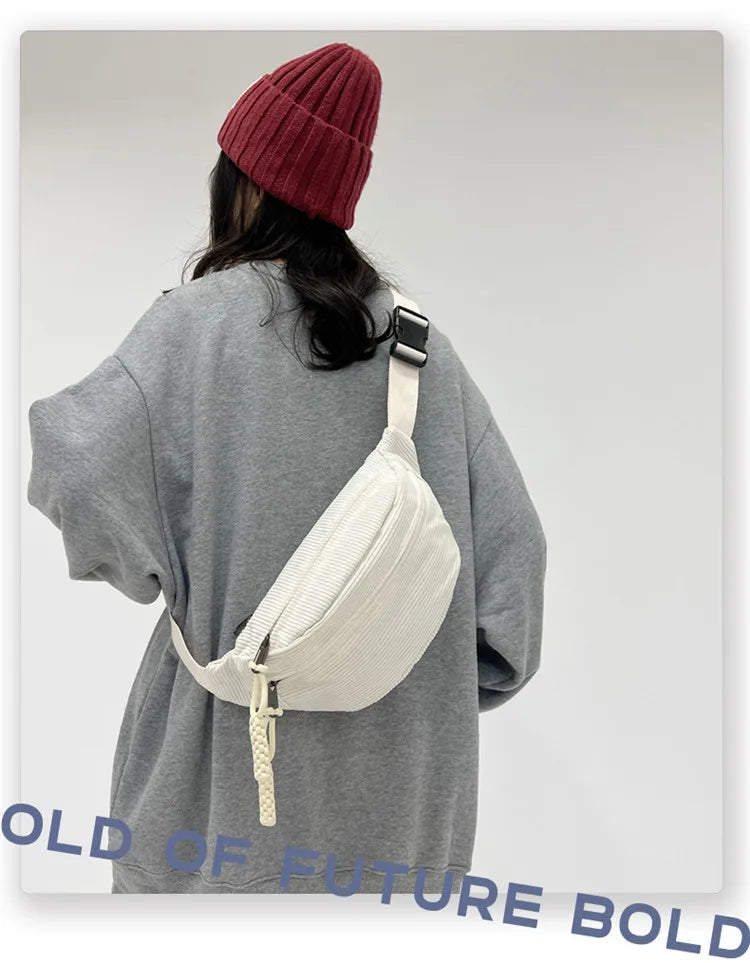 Large Waist Bags 2024 Belly Bag Woman Shoulder Crossbody Chest Bag Hip Sack Girl Fanny Packs for Women Belt Bum Pouch Banana