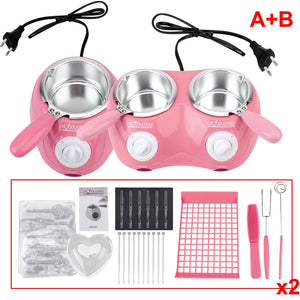 Kitchen Tool Heating Candy Wax Electric Chocolate Melting Pot with Mold DIY Scented Candle Soap Butter