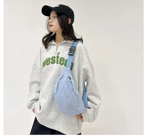 Large Waist Bags 2024 Belly Bag Woman Shoulder Crossbody Chest Bag Hip Sack Girl Fanny Packs for Women Belt Bum Pouch Banana