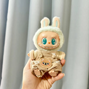 Only Clothes Cloth Blind Box Pendant Baby Clothes Cartoon Cute Plush Two-Piece Small Satchel Suit Vinyl Doll Conjoined Dress.