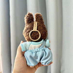 Only Clothes Cloth Blind Box Pendant Baby Clothes Cartoon Cute Plush Two-Piece Small Satchel Suit Vinyl Doll Conjoined Dress.