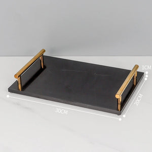Black Nero Marquin Natural Marble Bathroom Accessories Luxury Gold Soap Dish Soap Dispenser Toothbrush Holder Tray Bathroom Set