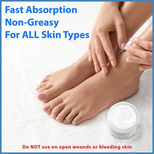 Hand CreamFoot CreamFor Dry Cracked Feet Hands, Heels, Elbows Intensive Moisturizes & Softens Skin Exfoliates Dead Skin