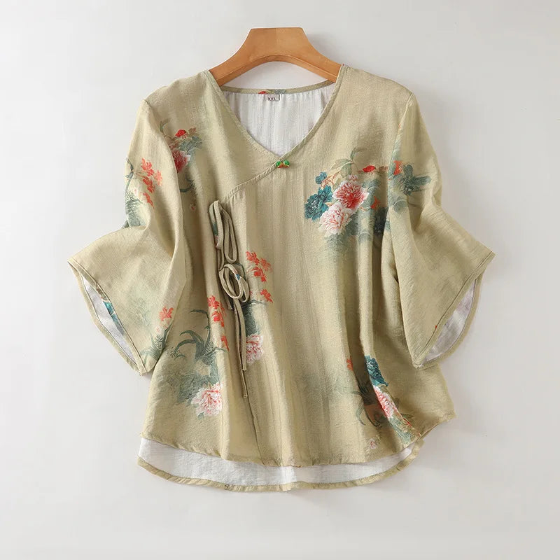 Traditional Chinese Clothing for Women Tops Chinese Shirt Fashion Clothes Vintage Ethnic Style Comfortable Harajuku Streetwear