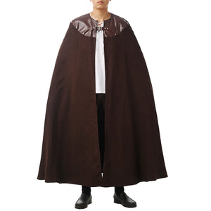 Medieval Cloak Men Women Cape Vintage Gothic Black Cloak Medieval Kinights Viking Costume Halloween Cosplay Clothes