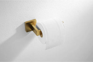 Stainless Steel Brushed Gold Towel Bar Rack Toilet Paper Holder Toilet Brush Robe Hook Soap Dish Bathroom Accessories Hardware