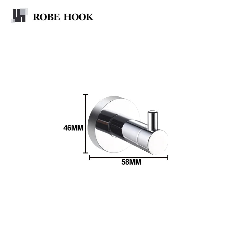 Bathroom Hardware 304 Stainless Steel Chrome Plated Towel Rack Toilet Paper Rack Soap Dish Rack Towel Bar Bathroom Accessories S