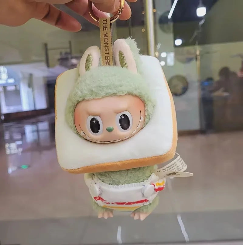 Only Clothes Cloth Blind Box Pendant Baby Clothes Cartoon Cute Plush Two-Piece Small Satchel Suit Vinyl Doll Conjoined Dress.
