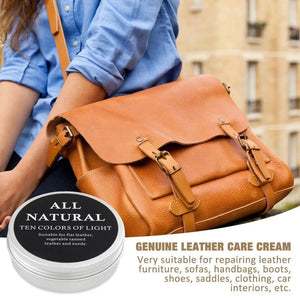 30G/50G/100G Cream For Leather Shoes Bags Car Interiors Leather Care Cream Leather Maintenance Cream Leathercraft Accessories