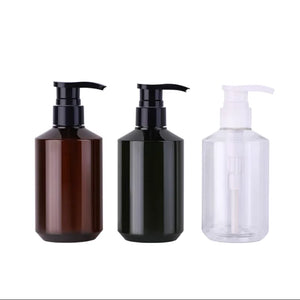 10/20pcs 300ml Lotion Bottle Sloping Shoulder Body Lotion /Shampoo Conditioner /Liquid Soap Bottle Plastic Bottle With Pump Cap