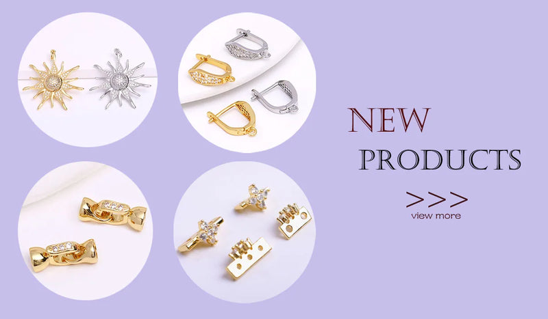 Ear Wire For Earrings Making Supplies DIY Accessories 18K Gold Plated Earwire Earring Hooks with Open Loop