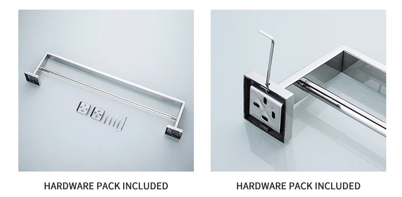 Bathroom Hardware Set SUS Stainless Steel Mirror Nickel Towel Rack Toilet Paper Holder Soap Holder Towel Bar Toilet Accessories