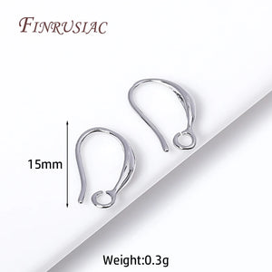 Ear Wire For Earrings Making Supplies DIY Accessories 18K Gold Plated Earwire Earring Hooks with Open Loop