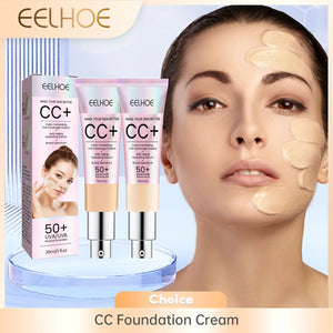 EELHOE CC Foundation Cream features brightening and moisturizing properties, ideal for a flawless, long-lasting finish.