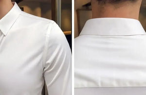 Clothing Muscle Long Sleeve Man Tops Business Shirts And Blouses For Men Black Plain With Sleeves Luxury Fashion 2024 Luxury Xxl