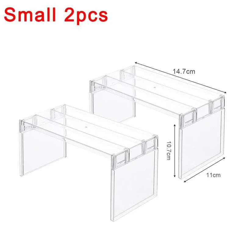 Refrigerator Organizers Storage Rack Fridge Layered Separator Shelves SPECIFICATIONSApplicable Space: KitchenBrand Name: NoEnName_NullChoice: yesClassification: Non-folding RackFeature: Eco-Friendly,StockedHign-concerned Chemical: NoneRefrigerator Organizers Storage Rack