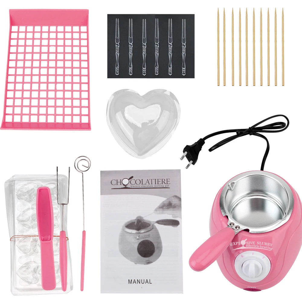 Kitchen Tool Heating Candy Wax Electric Chocolate Melting Pot with Mold DIY Scented Candle Soap Butter