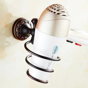 Black Bronze Bathroom Accessories Carving Bath Towel Shelves Toilet Brush Holder Soap Holder Toilet Paper Holder Bath Hardware