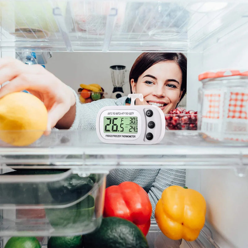 Refrigerator Fridge Thermometer Digital Freezer Room Thermometer WaterSPECIFICATIONSBrand Name: NoEnName_NullChoice: yesIs Smart Device: NoModel Number: Freezer ThermometerOrigin: Mainland ChinaProduct Type: THERMOMETERSThermometer TypRefrigerator Fridge Thermometer