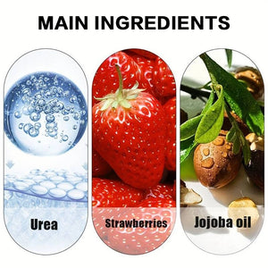 Urea Cream Strawberry Hand Feet Cream Prevent Dryness Cracking of Hands and Feet Deeply Hydrates Exfoliates Soothing Skin Care