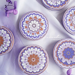 Round Square Acrylic Pull Through Soap Shapers Set, Mold Mould, Kaleidoscope Flower Plates for Rendering Soap Making Supplies Ki