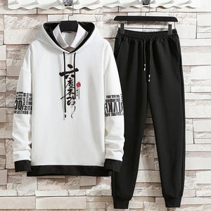 Clothing for Men Hoodies Set Summer Autumn Suits Pants Casual Pullover Hat Hood  Print Sweaterhoodie Men New Top Long Sleeves