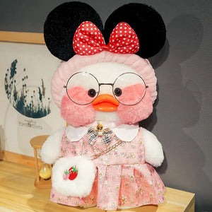 1set Clothes Suit Exquisite Soft Knitted Sweater DIY Accessories For 30cm Kawaii Yellow Duck Lalafanfan Plush Toys Stuffed Dolls