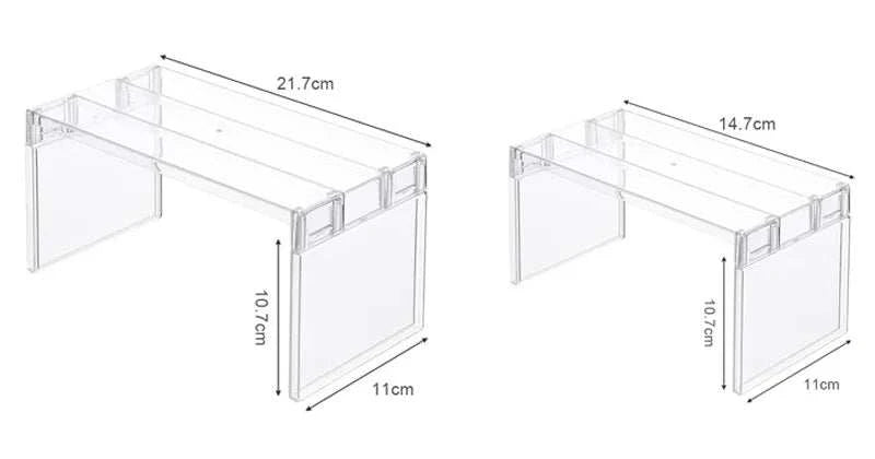 Refrigerator Organizers Storage Rack Fridge Layered Separator Shelves SPECIFICATIONSApplicable Space: KitchenBrand Name: NoEnName_NullChoice: yesClassification: Non-folding RackFeature: Eco-Friendly,StockedHign-concerned Chemical: NoneRefrigerator Organizers Storage Rack