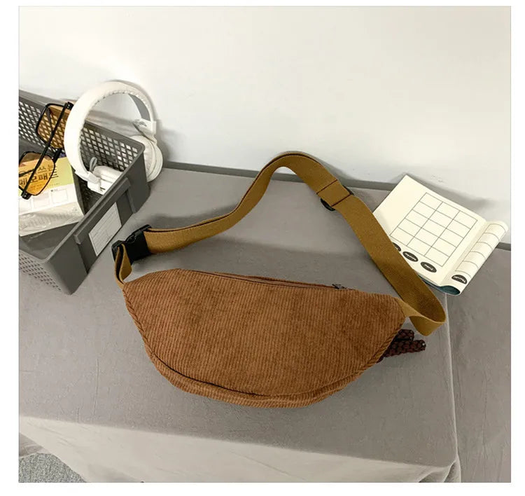 Large Waist Bags 2024 Belly Bag Woman Shoulder Crossbody Chest Bag Hip Sack Girl Fanny Packs for Women Belt Bum Pouch Banana