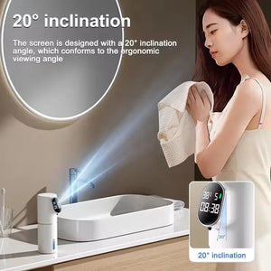 320ml Touchless Soap Foam Dispenser 5 Gear Smart Temperature Time Display Automatic Infrared Sensor Soap Dispensers Hand Washer