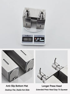 Stainless Steel Bathroom Accessories Liquid Soap Dispensers Single Bottle 200ml Perforated Installation Modern Minimalist Design
